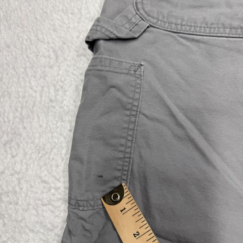 Vintage Carhartt Shorts Gray Canvas Carpenter B144 APH Workwear Men's Size 38 - Picture 9 of 10